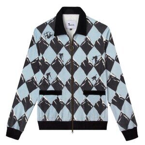 Tombolo Black Diamond Cabana Shirt - Skiiing Chic - Medium with Tag (Never Worn)